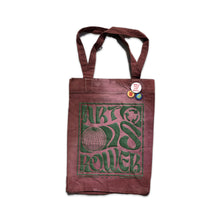 Load image into Gallery viewer, "Art Is Power" Brown Recycled Tote