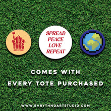 Load image into Gallery viewer, "Art Is Power" Brown Recycled Tote