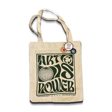 Load image into Gallery viewer, "Art is Power" Recycled Tote Bags
